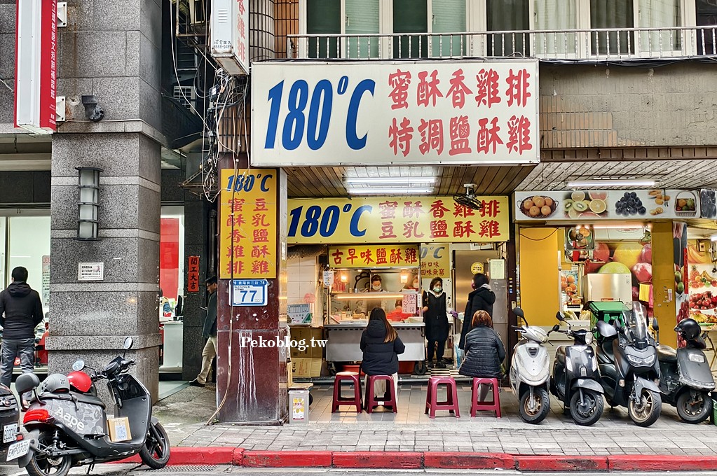 西門町鹽酥雞,西門町雞排,180度C蜜酥雞排,180度C蜜酥雞排菜單,萬華美食,萬華小吃,貴陽街美食 @PEKO の Simple Life