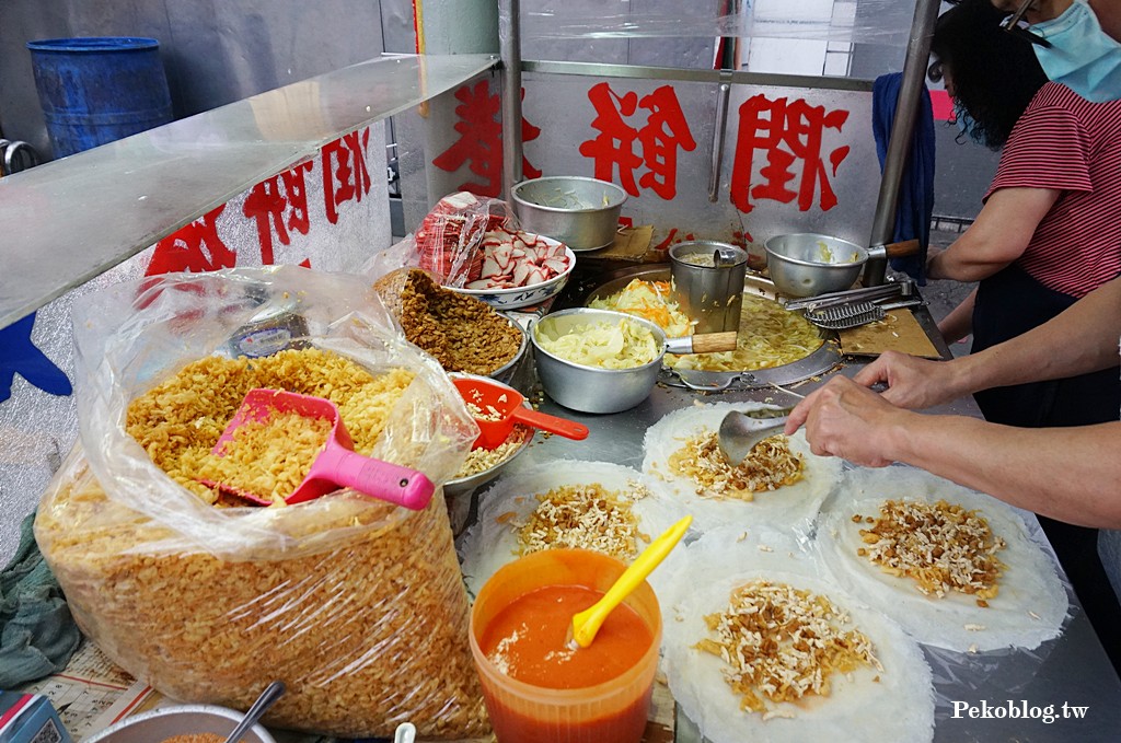新莊廟街潤餅,新莊小吃推薦,新莊美食,新莊廟街美食,慈祐宮潤餅捲,新莊潤餅 @PEKO の Simple Life