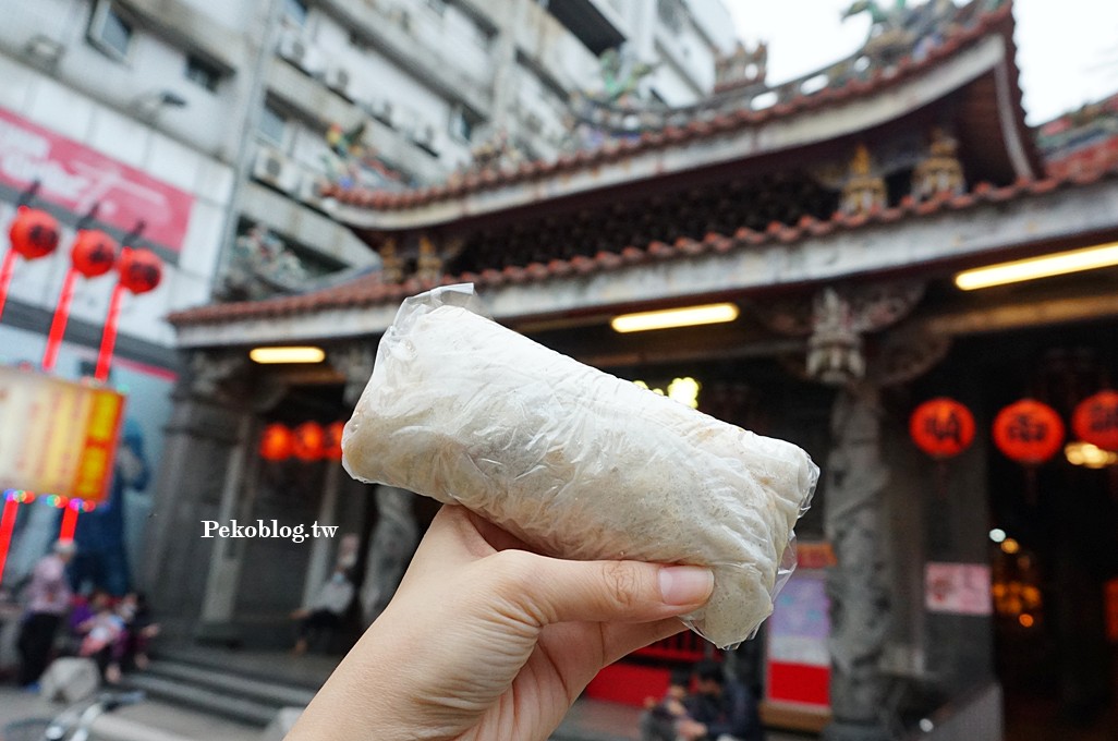 新莊廟街潤餅,新莊小吃推薦,新莊美食,新莊廟街美食,慈祐宮潤餅捲,新莊潤餅 @PEKO の Simple Life
