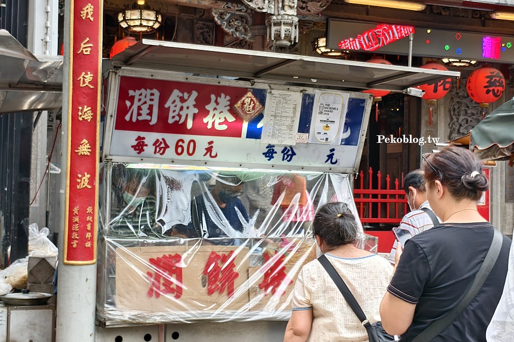 新莊廟街潤餅,新莊小吃推薦,新莊美食,新莊廟街美食,慈祐宮潤餅捲,新莊潤餅 @PEKO の Simple Life
