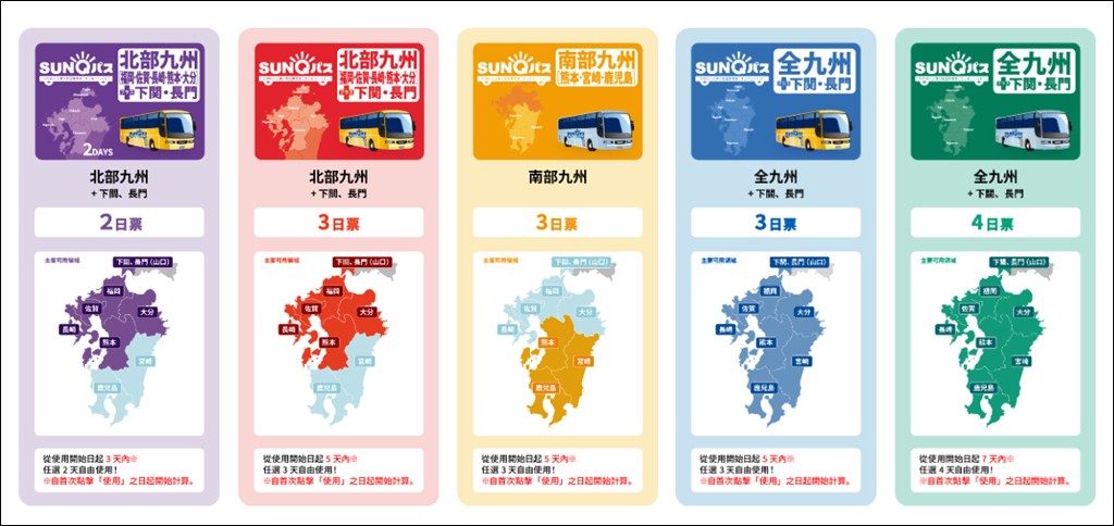 SUNQ PASS,SUNQ PASS價格,SUNQ PASS路線,九州交通票,九州自由行 @PEKO の Simple Life