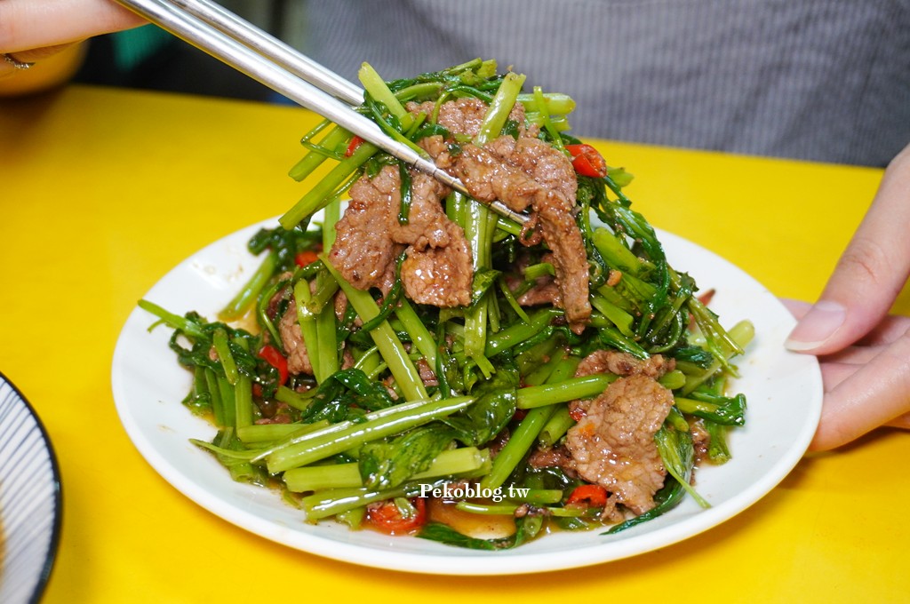 郭家炒牛肉,郭家炒牛肉菜單,華西街炒牛肉,華西街美食 @PEKO の Simple Life