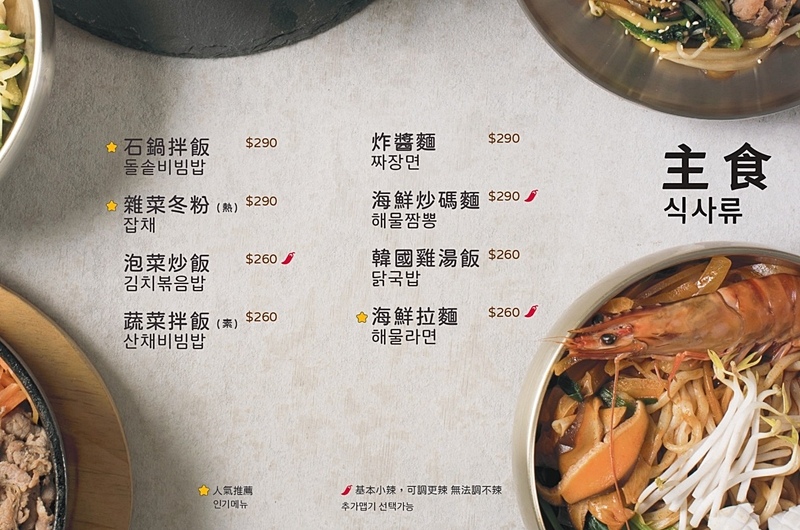 歐吧噠菜單,韓式炸雞,馬鈴薯排骨湯,台北韓式料理,歐吧噠 @PEKO の Simple Life